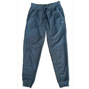 Champion Women’s Jogger Sweatpants Small Dark Gray Drawstring Style GF937G61